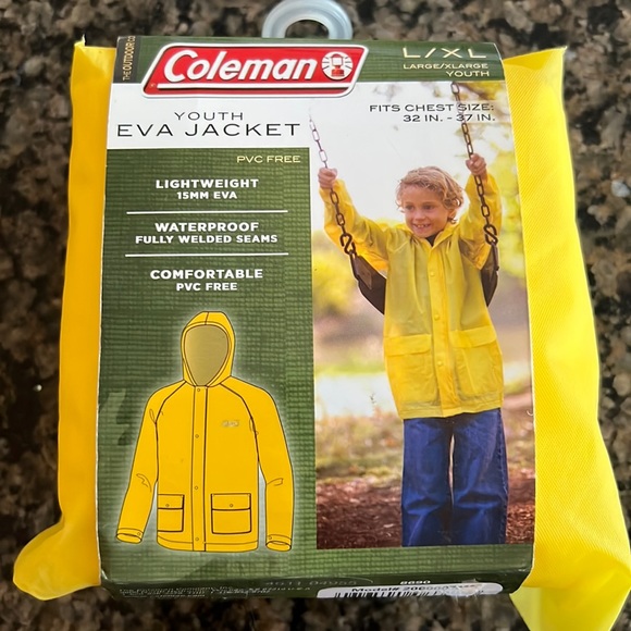 Coleman Other - New youth  Eva Jacket lightweight waterproof jacket L/XL